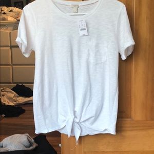 J Crew white t-shirt